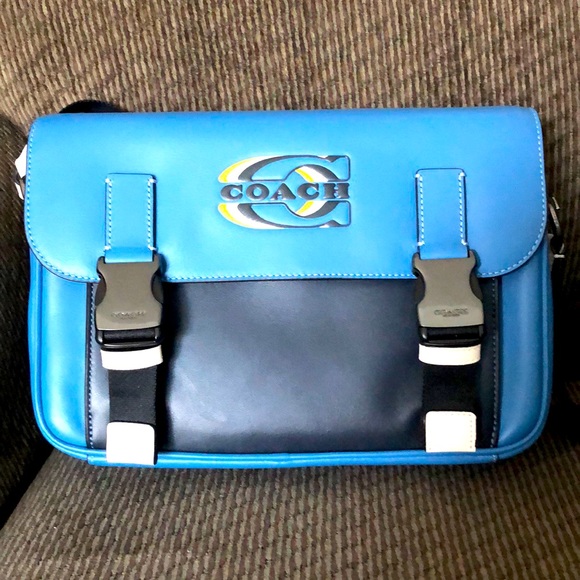 Coach Bags Coach Track Crossbody In Signature Canvas Leather Poshmark